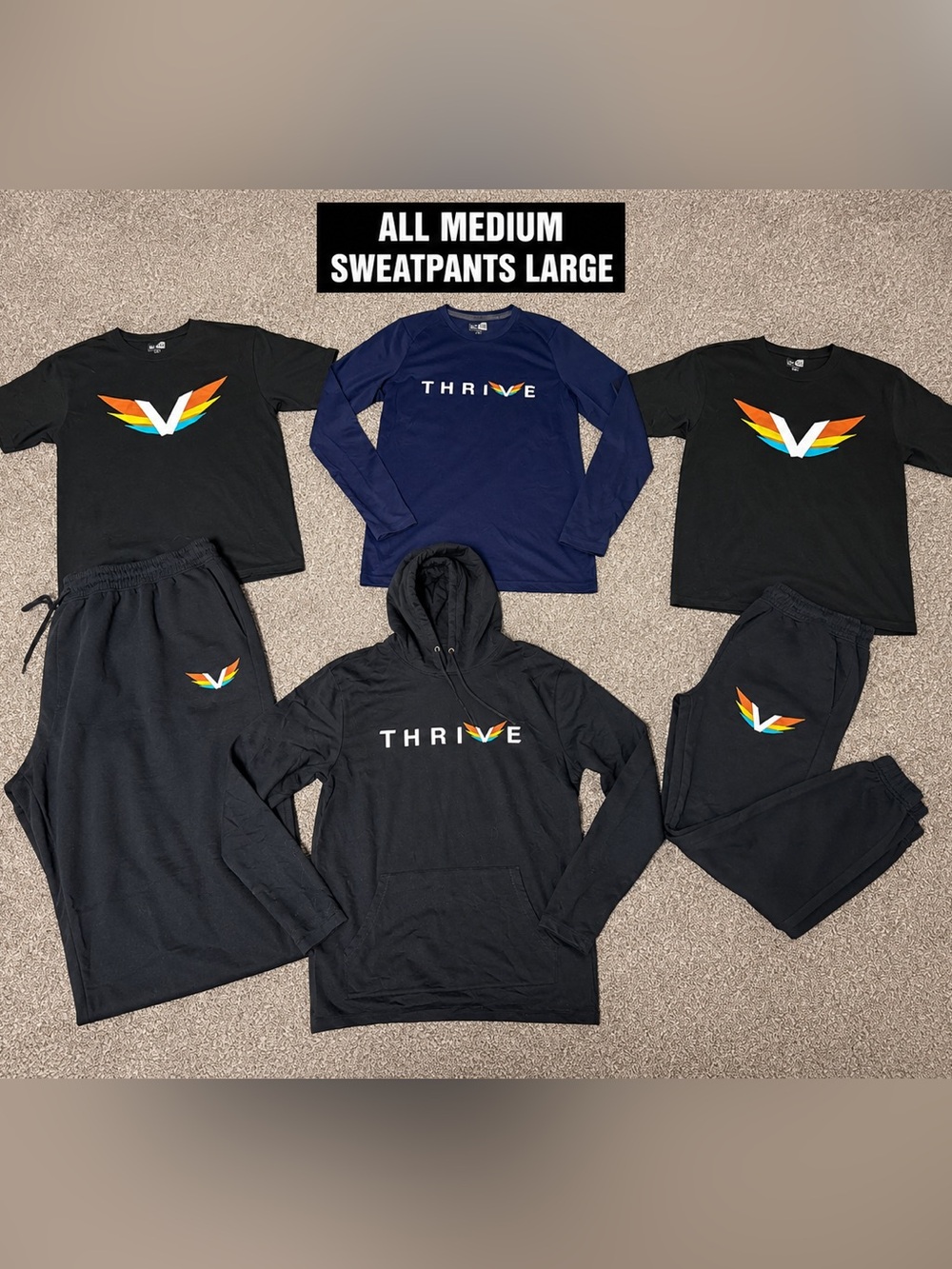 TCC Verizon Shirt/Sweatpant Lot